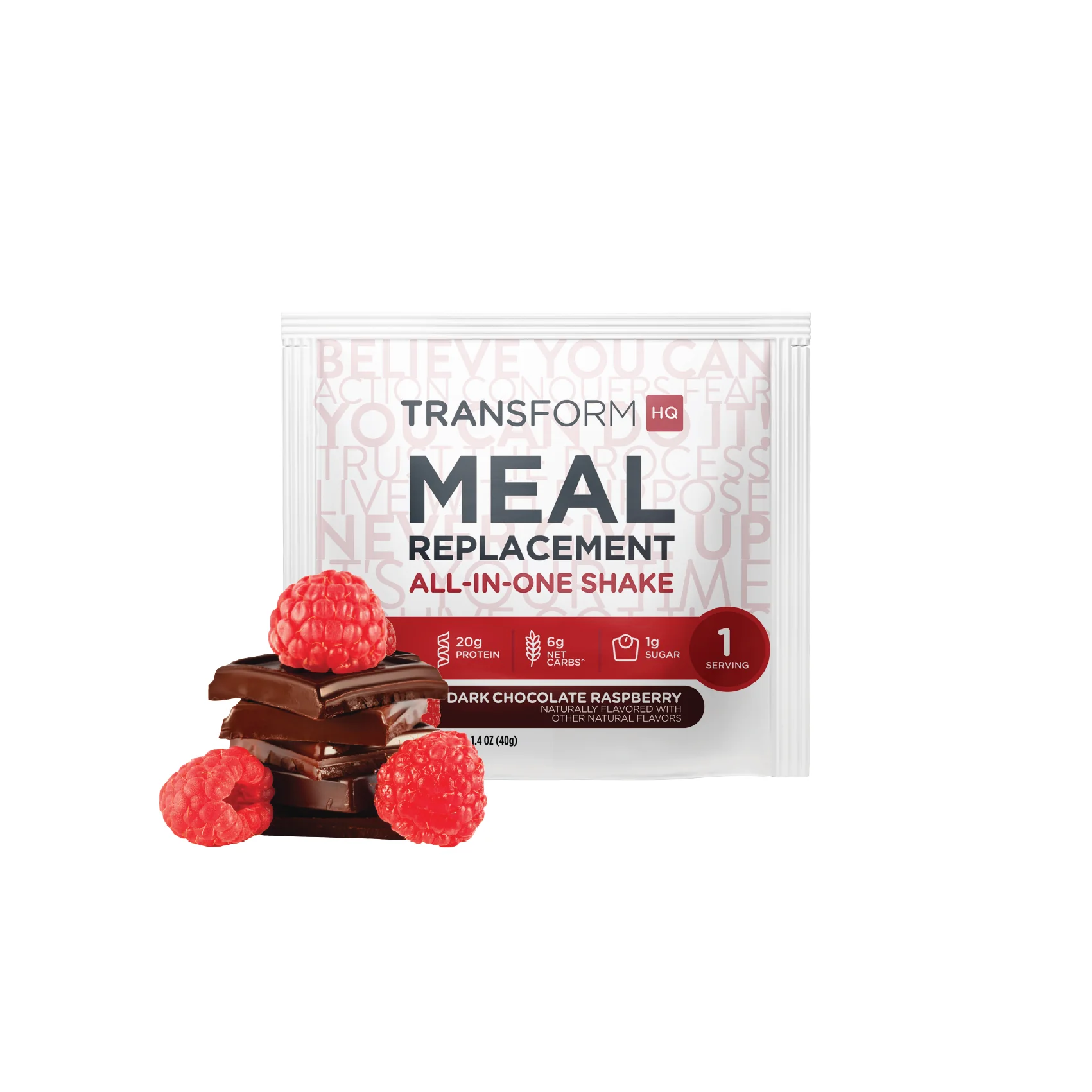 Dark Chocolate Raspberry Shake Pack