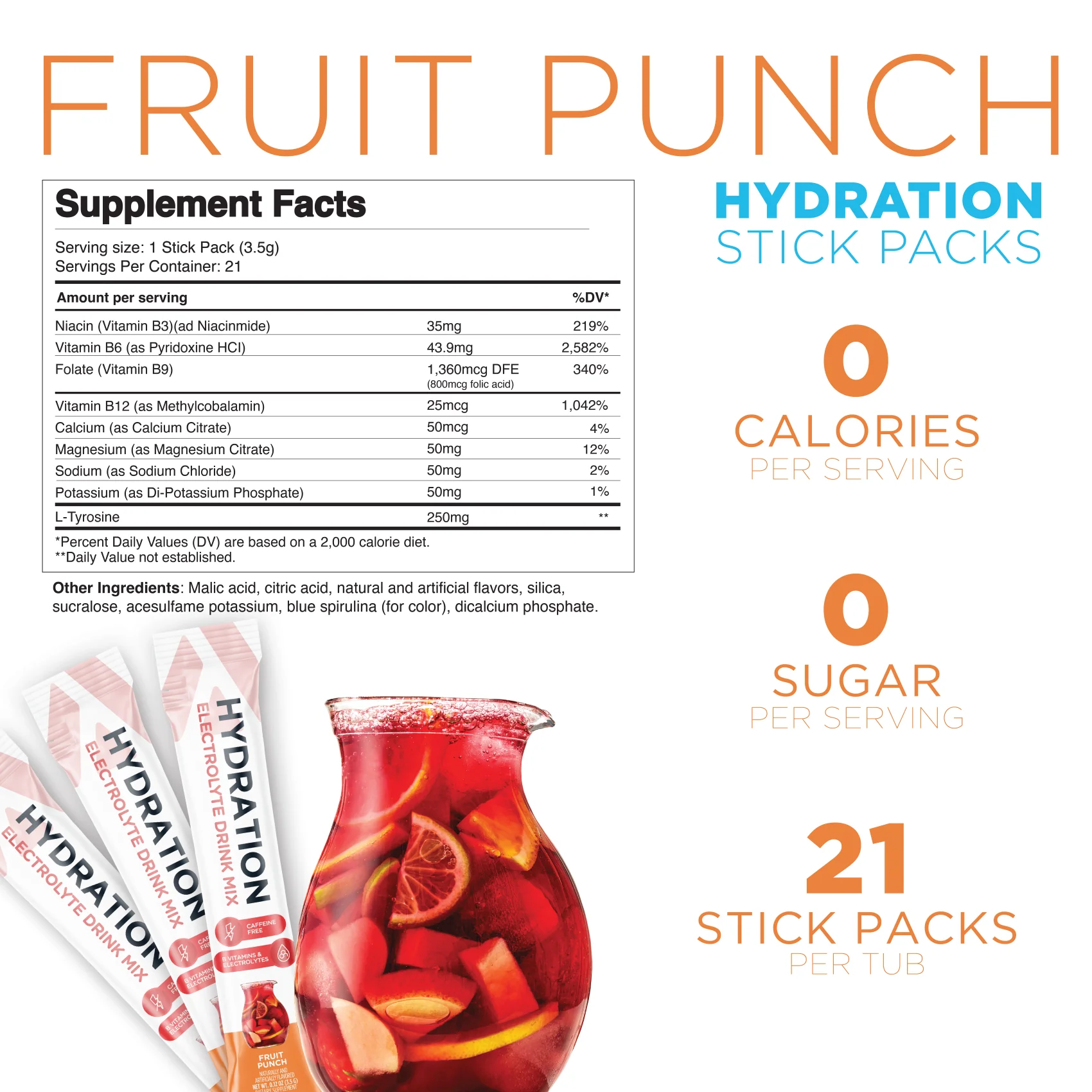 Hydration + Electrolyte Drink Mix (20% Off 21-Stick Tub) - Image 3